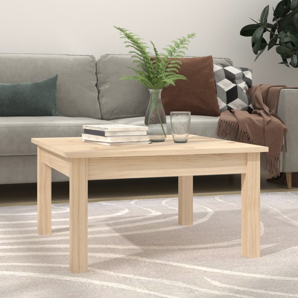 Coffee Table 55x55x30 cm Solid Wood Pine - Decor Base