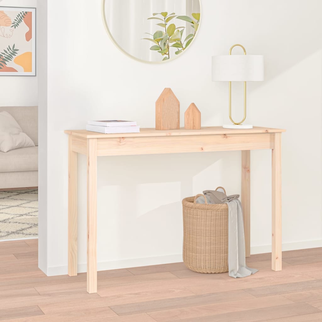 Console Table 110x40x75 cm Solid Wood Pine - R and M Furniture