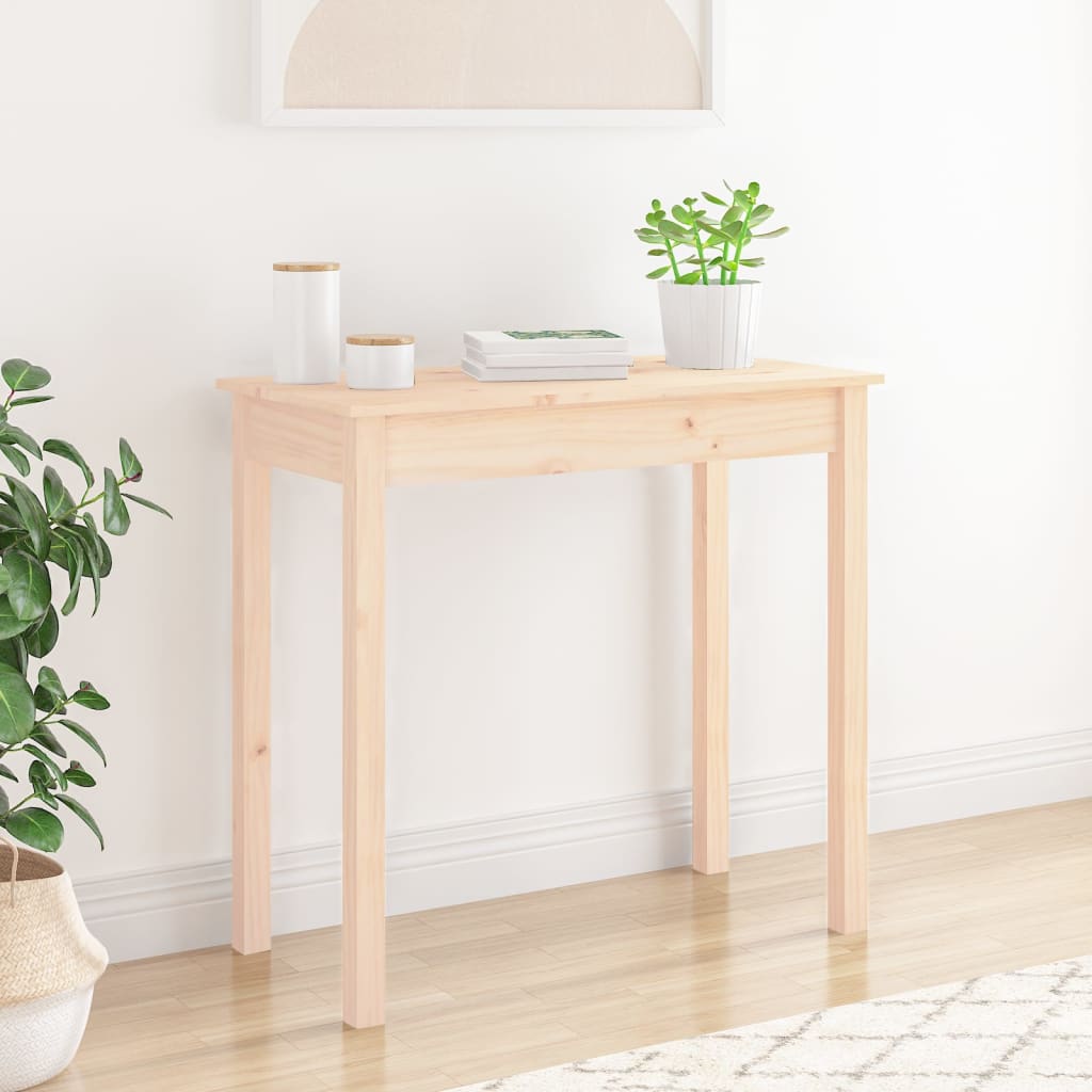 Console Table 80x40x75 cm Solid Wood Pine - Design Hut