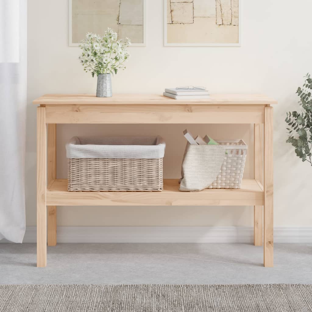 Console Table 110x40x75 cm Solid Wood Pine - Design Hut