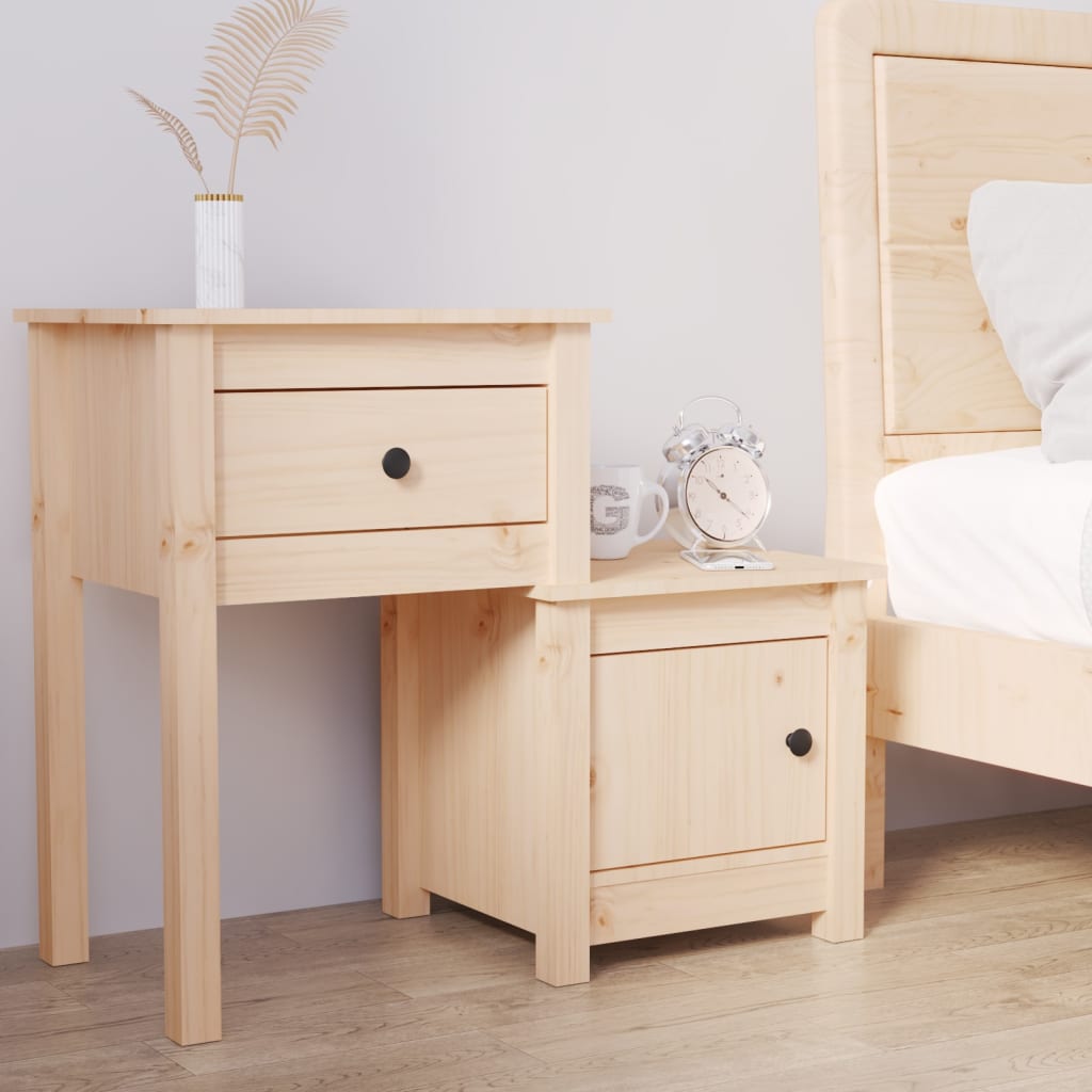 Bedside Table - ABBOTSFORD Nightstand Natural 79.5cm - Tyrell & Tyrell