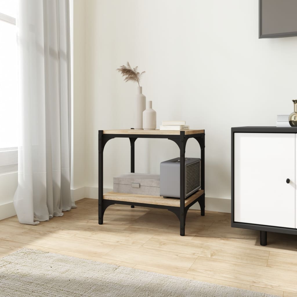 TV Cabinet Sonoma Oak 40x33x41 cm Engineered Wood and Steel - Sid & Sam