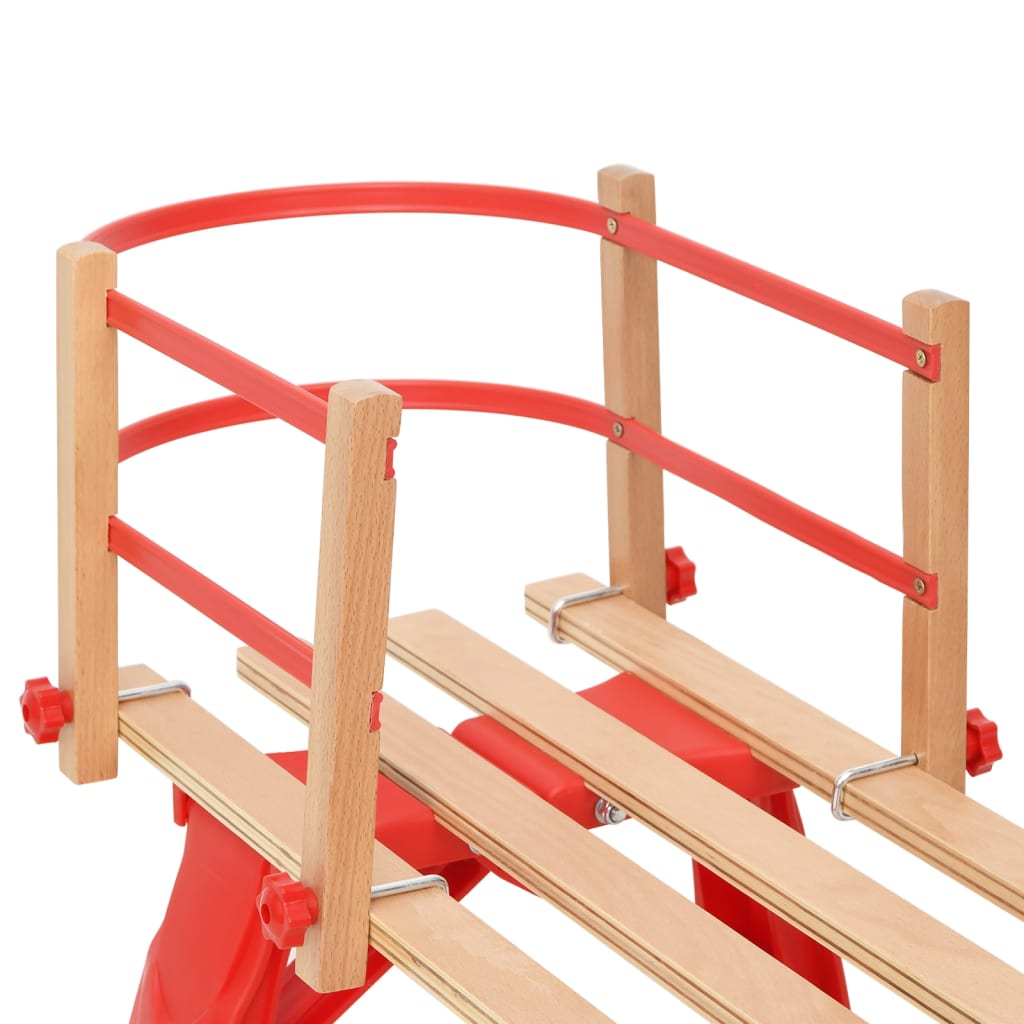 Backrest for Sledge Red Plywood - Unbeatable Bargains