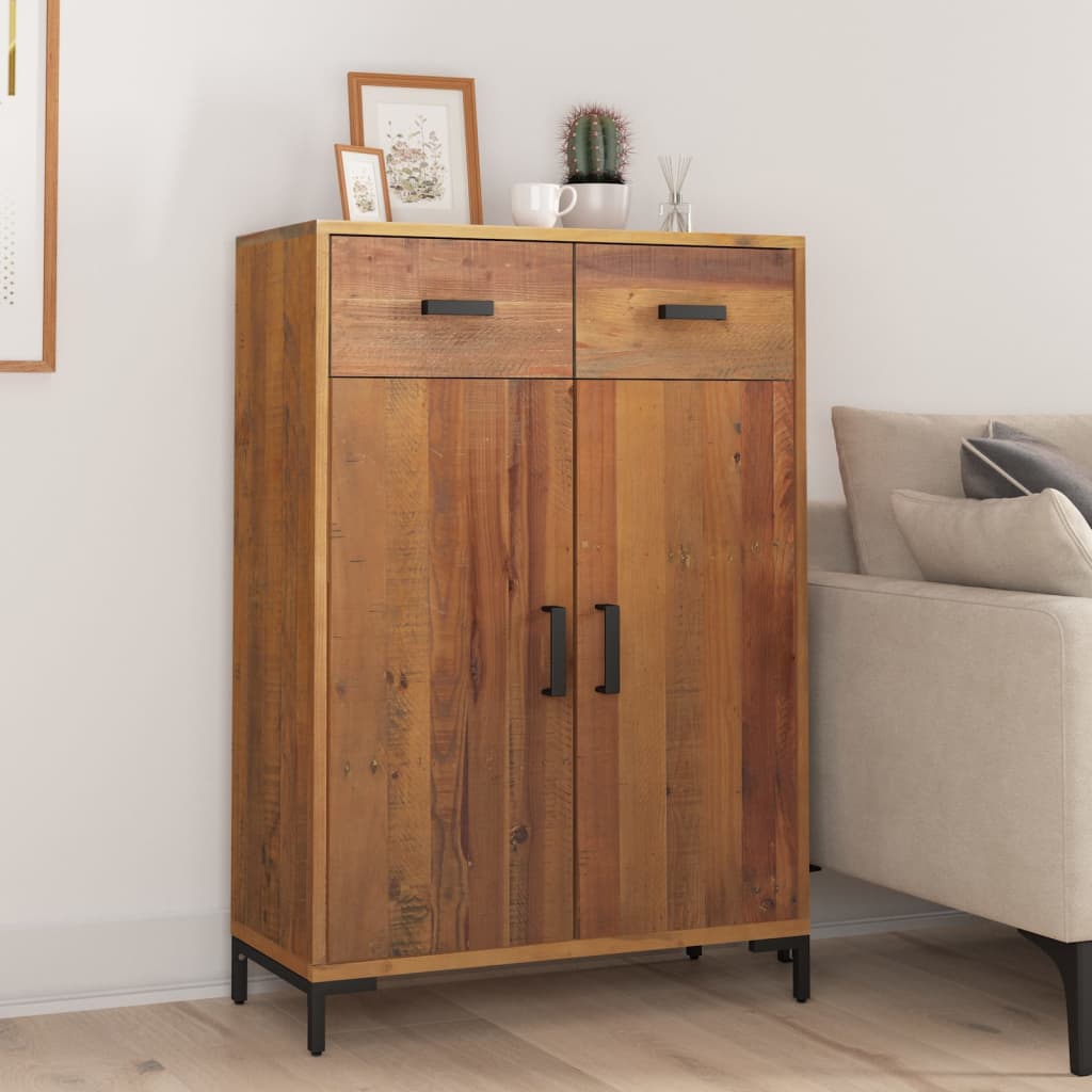 Shoe Rack 75x40x110 cm Solid Pinewood - The Home Maker