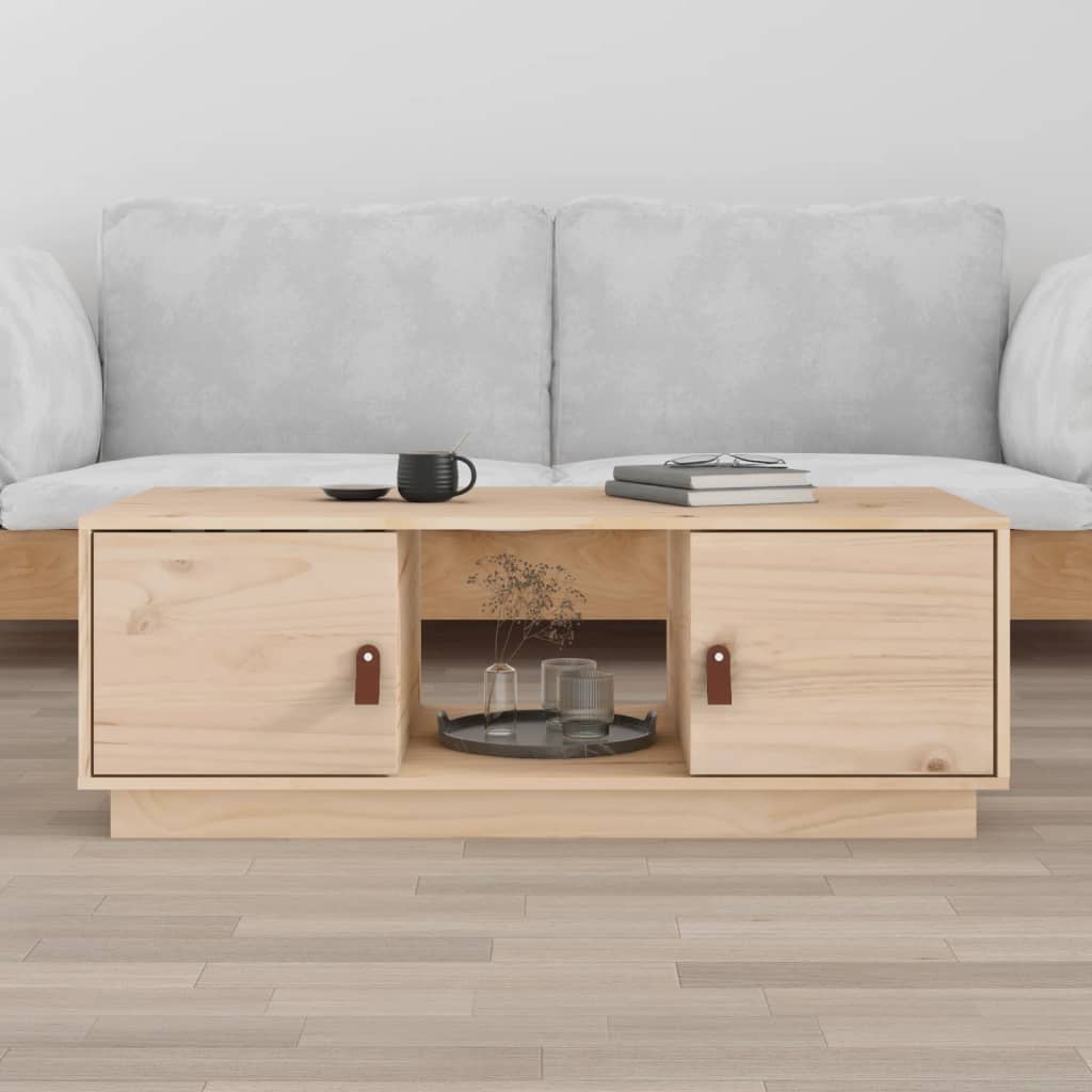 Coffee Table 100x50x35 cm Solid Wood Pine - Sid & Sam
