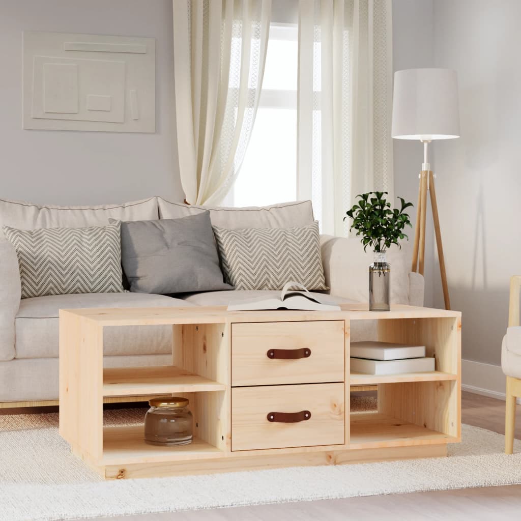 Coffee Table 100x50x41 cm Solid Wood Pine - R and M Furniture
