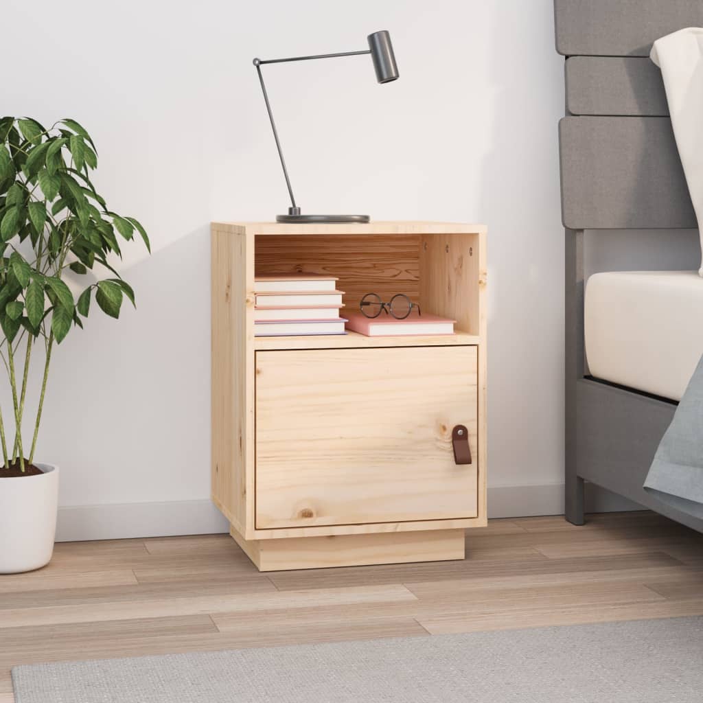 Bedside Cabinet 40x34x55 cm Solid Wood Pine - Sid & Sam