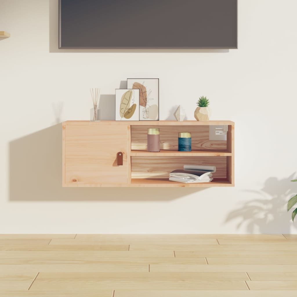 Wall Cabinet 80x30x30cm Solid Wood Pine - Discount Dealers