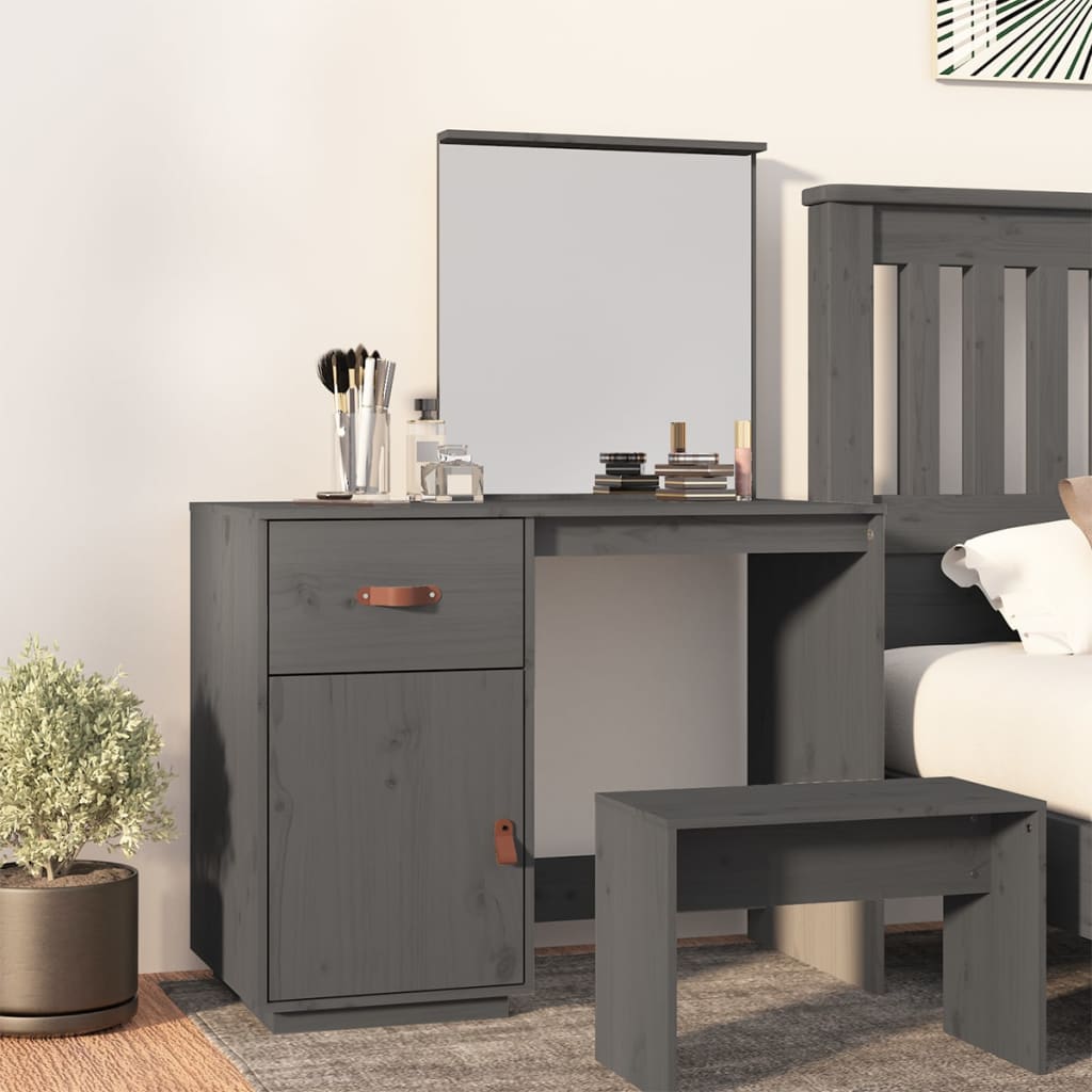 Dressing Table - RIO Dresser Grey 95cm - Discount Dealers