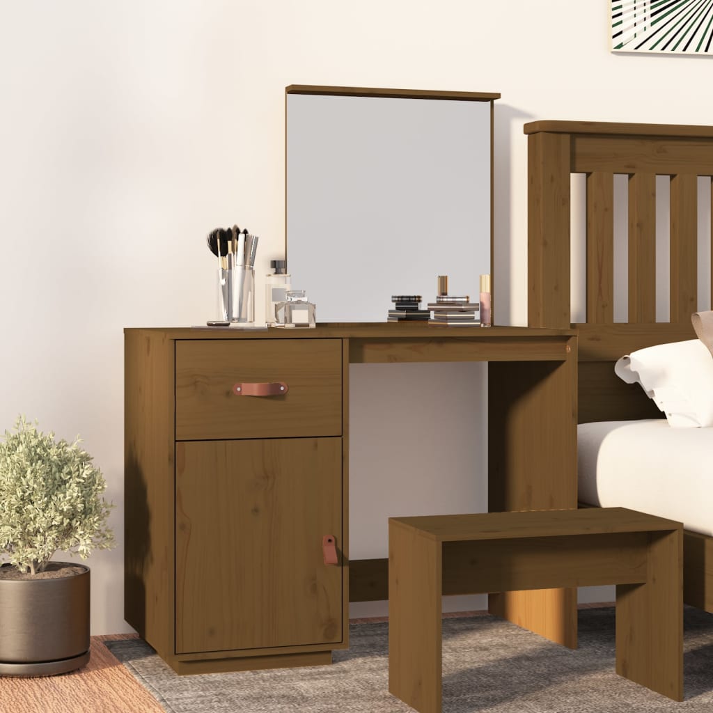 Dressing Table - RIO Dresser Honey Brown 95cm - Unbeatable Bargains