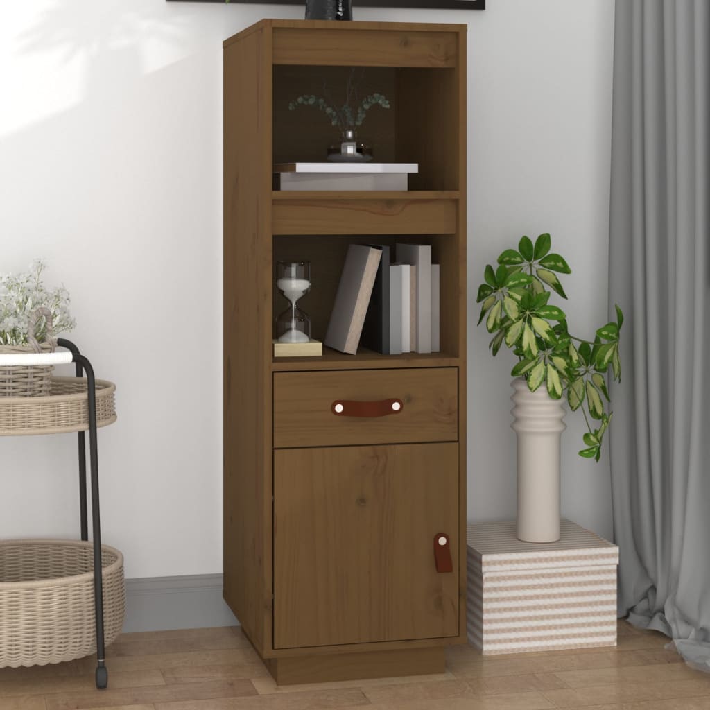 Highboard Honey Brown 34x40x108,5 cm Solid Wood Pine - Sid & Sam