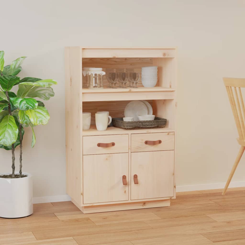 Highboard 67x40x108.5 cm Solid Wood Pine - Merkel Designers
