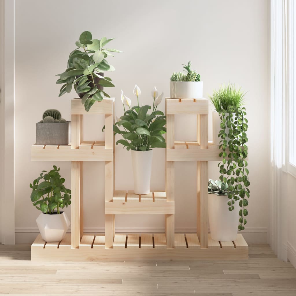 Plant Stand 104.5x25x77.5 cm Solid Wood Pine - Unbeatable Bargains