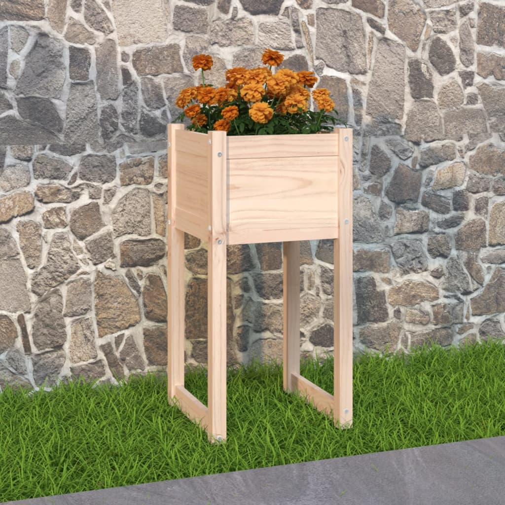 Planter 40x40x81 cm Solid Wood Pine - R and M Furniture