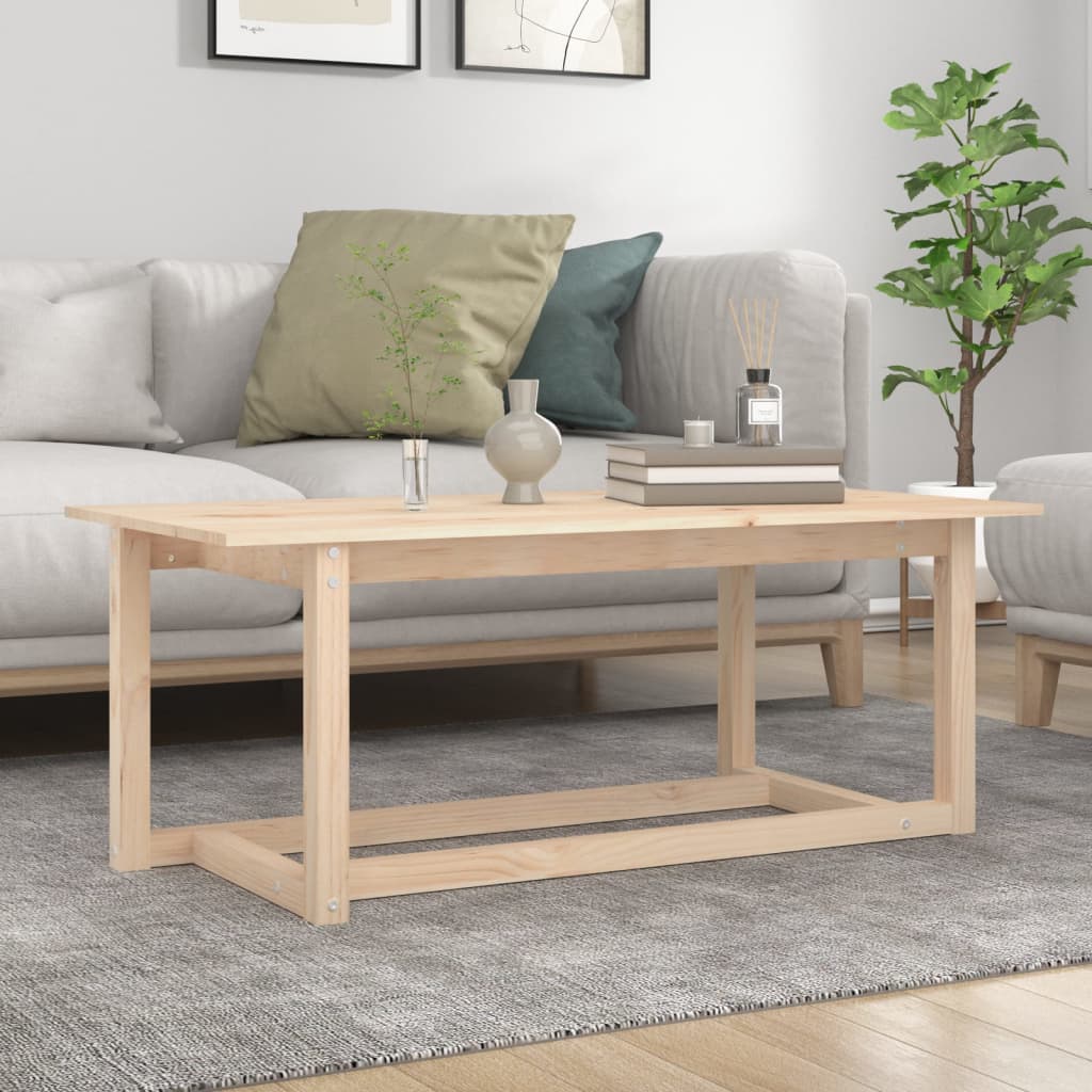 Coffee Table 110x55x45 cm Solid Wood Pine - Merlin Deals