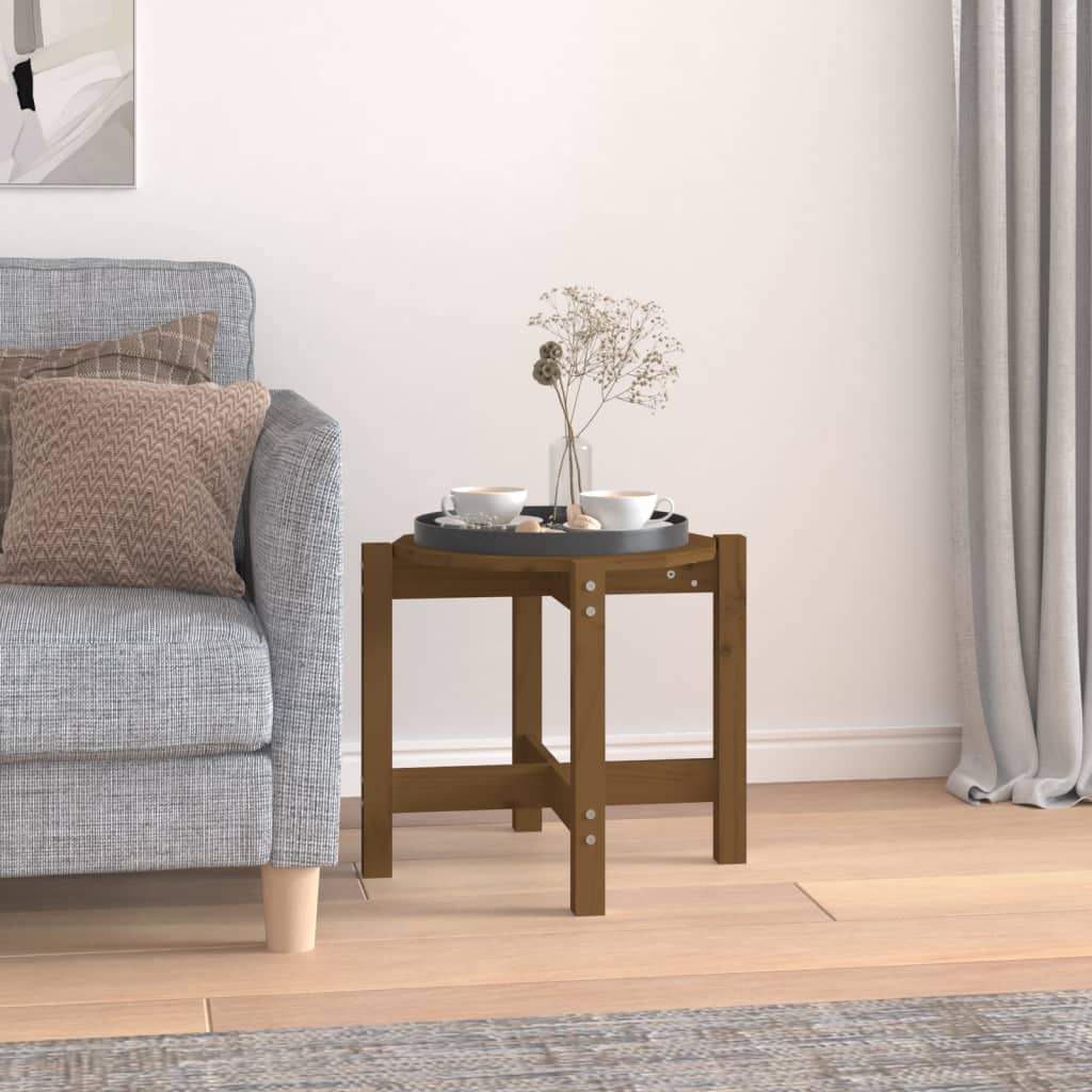 Coffee Table Honey Brown Ã ̃ 52.5x45 cm Solid Wood Pine - Tyrell & Tyrell