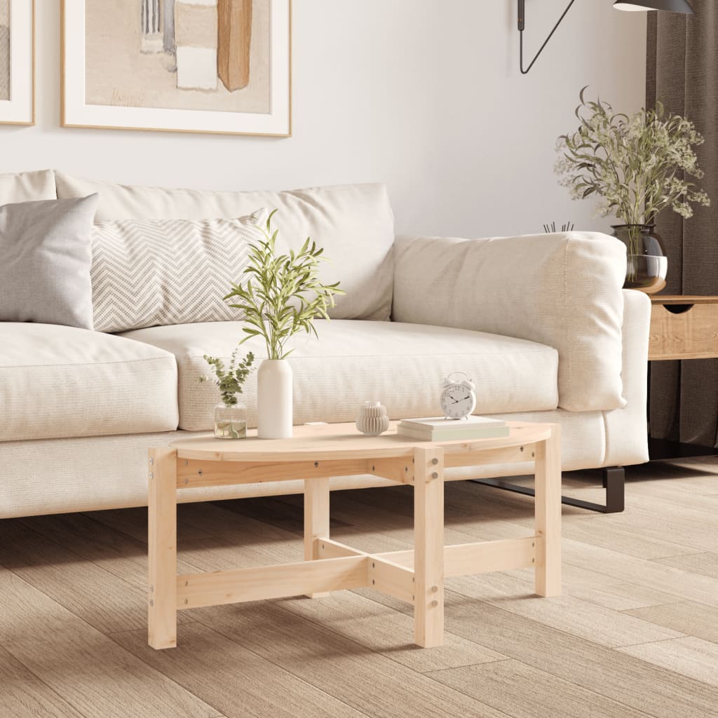 Coffee Table 87x48x35 cm Solid Wood Pine - Sid & Sam