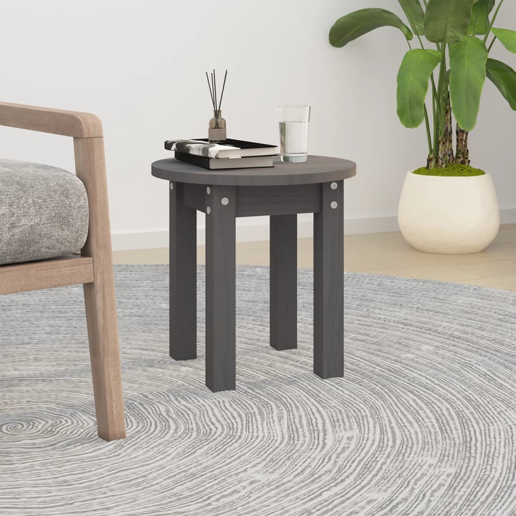 Coffee Table Grey Ã ̃ 35x35 cm Solid Wood Pine - Merlin Deals