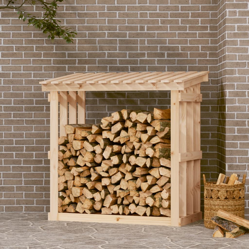 Firewood Rack 108x64.5x109 cm Solid Wood Pine - R and M Furniture