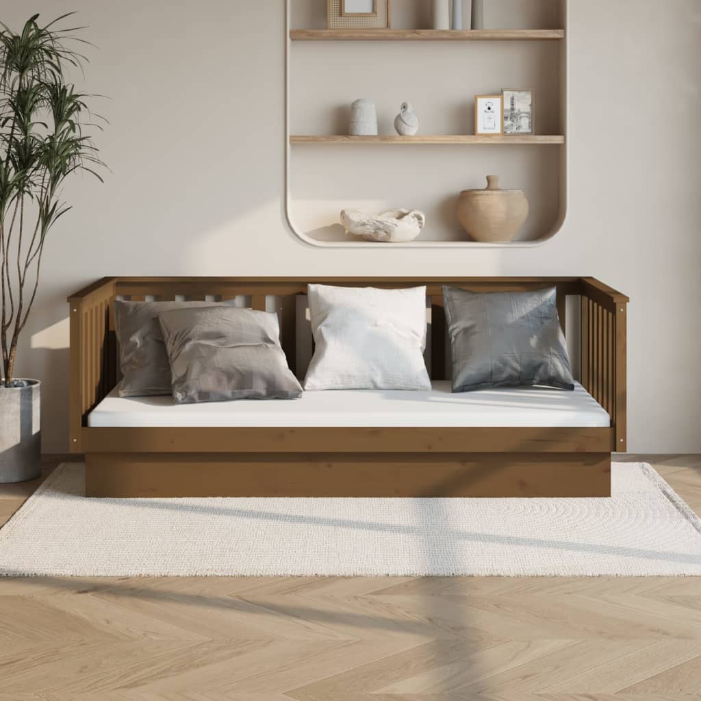 Day Bed Honey Brown 80x200 cm Solid Wood Pine - Sid & Sam