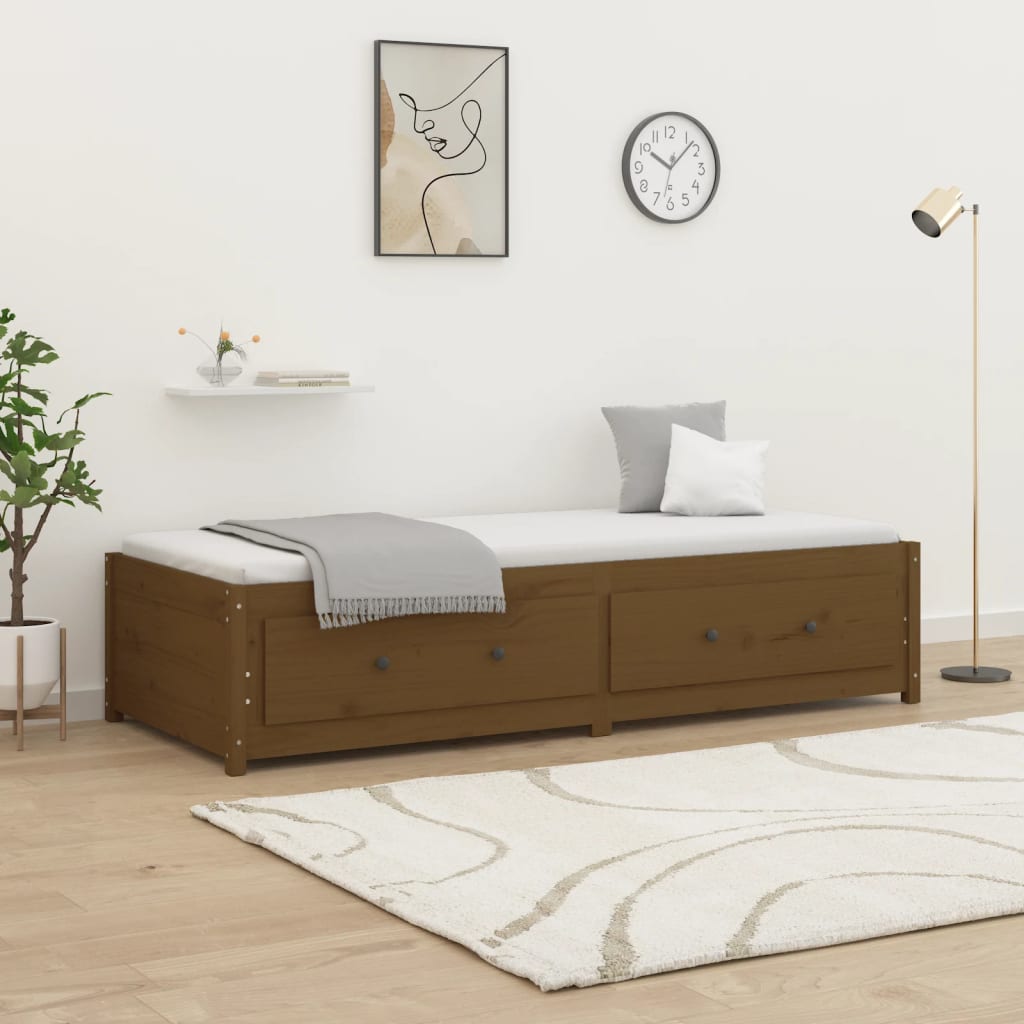Day Bed Honey Brown 80x200 cm Solid Wood Pine - Sid & Sam