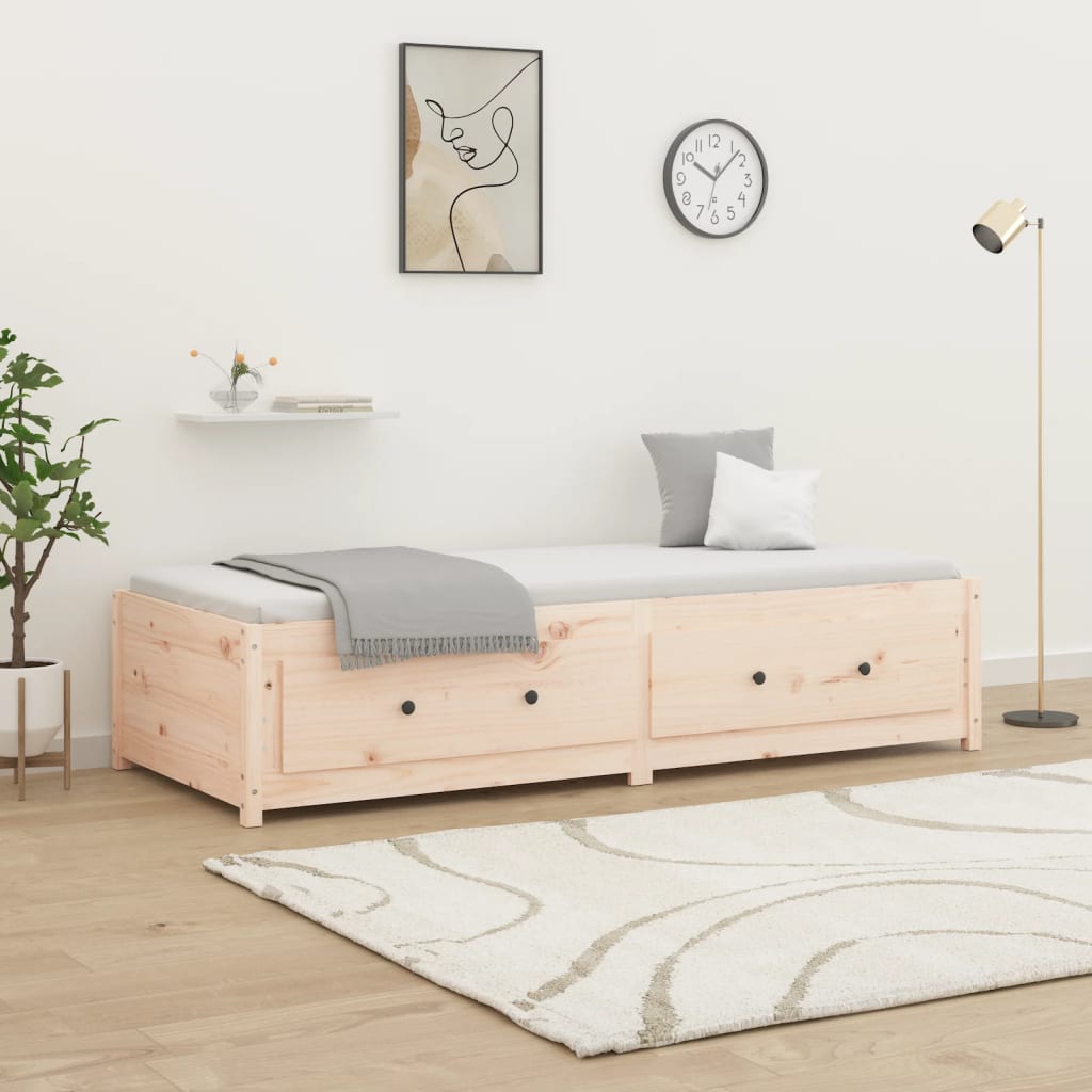 Day Bed 75x190 cm Small Single Solid Wood Pine - Brittle & Co