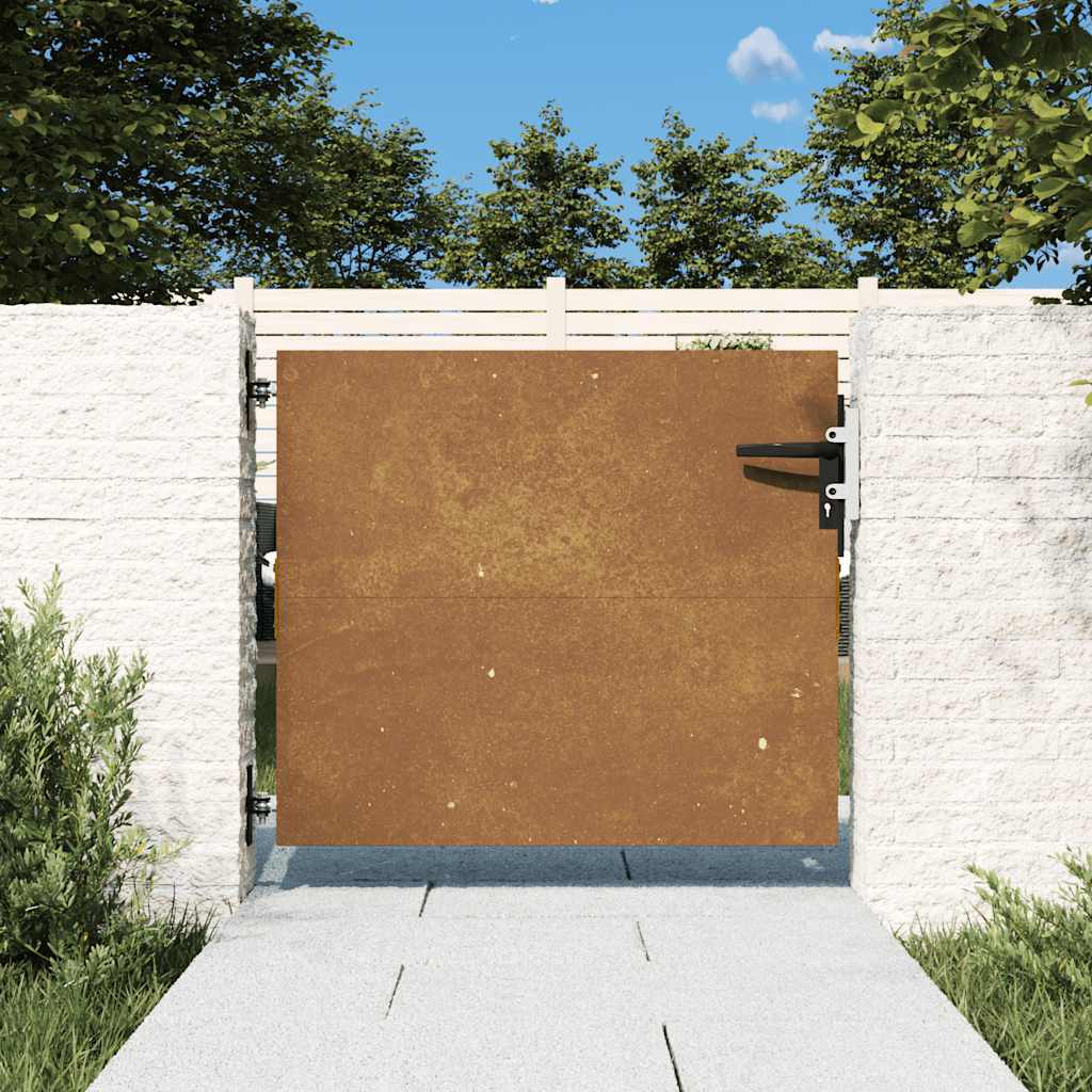 Garden Gate 85x75 cm Corten Steel - R and M Furniture
