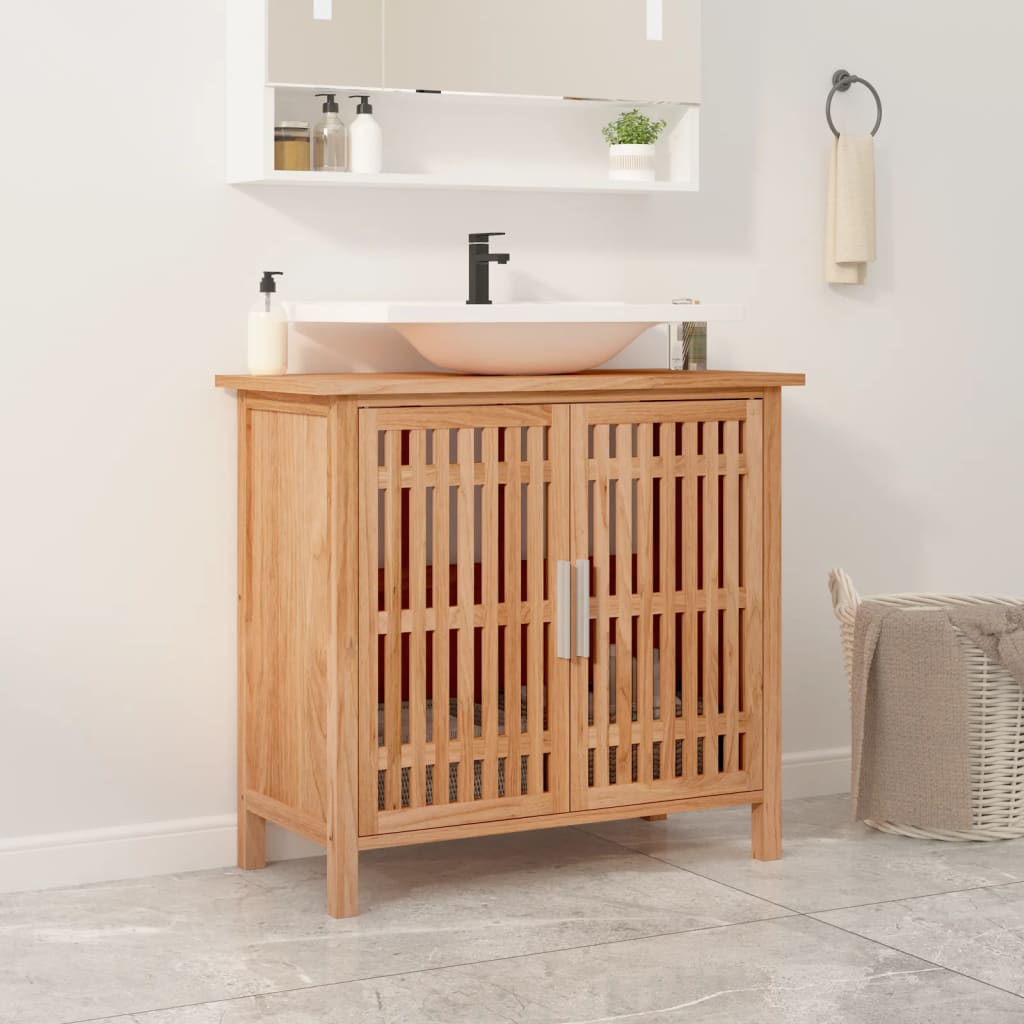 Bathroom Sink Cabinet 66x29x61.5 cm Solid Wood Walnut - Style and Chic