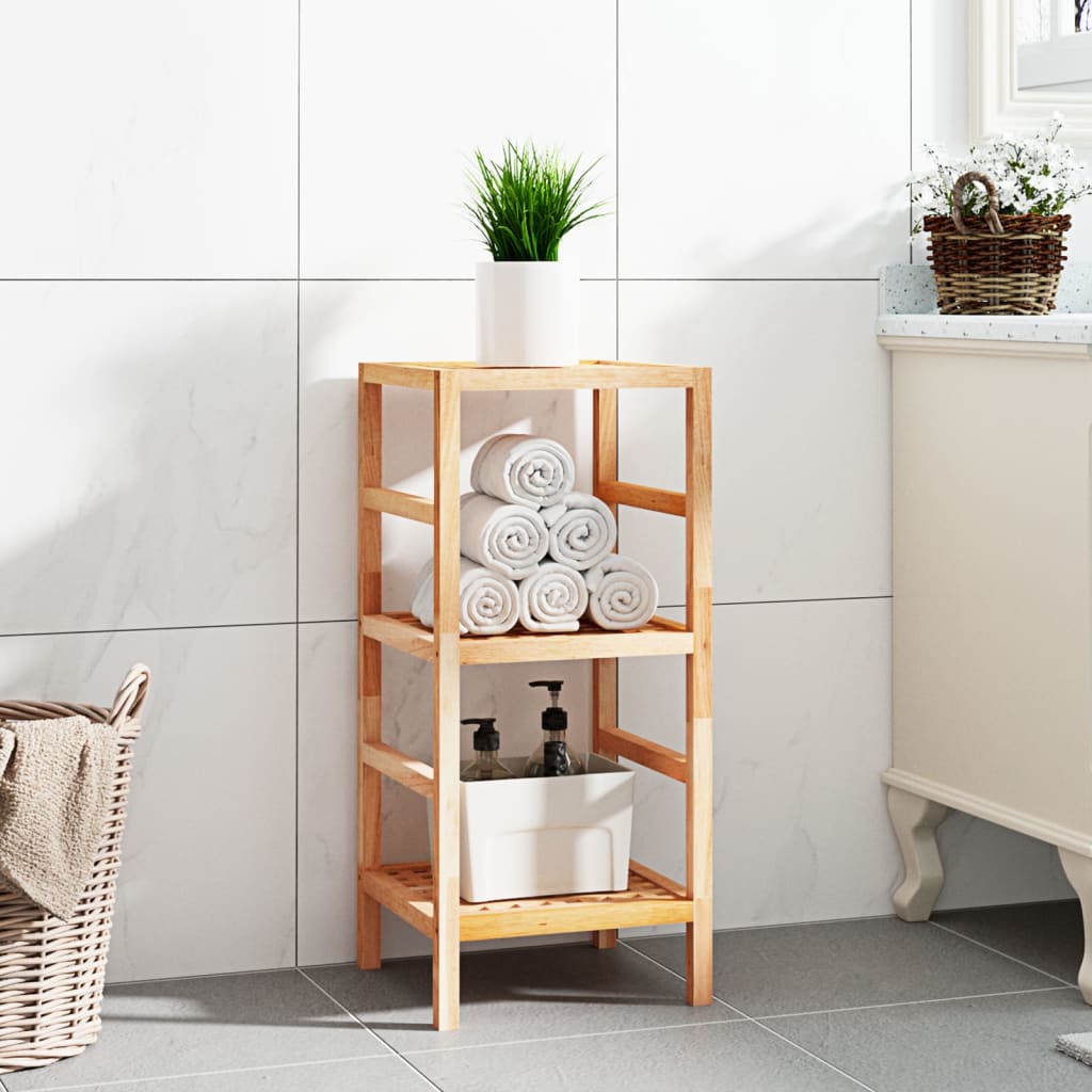 Bathroom Shelf 35.5x35.5x79 cm Solid Wood Walnut - Direct Imports