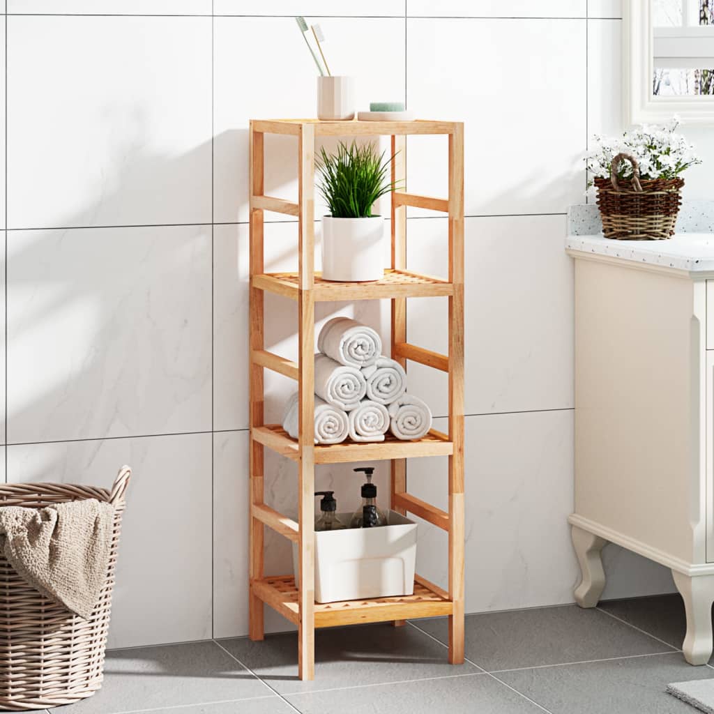 Bathroom Shelf 35.5x35.5x112.5 cm Solid Wood Walnut - Merkel Designers