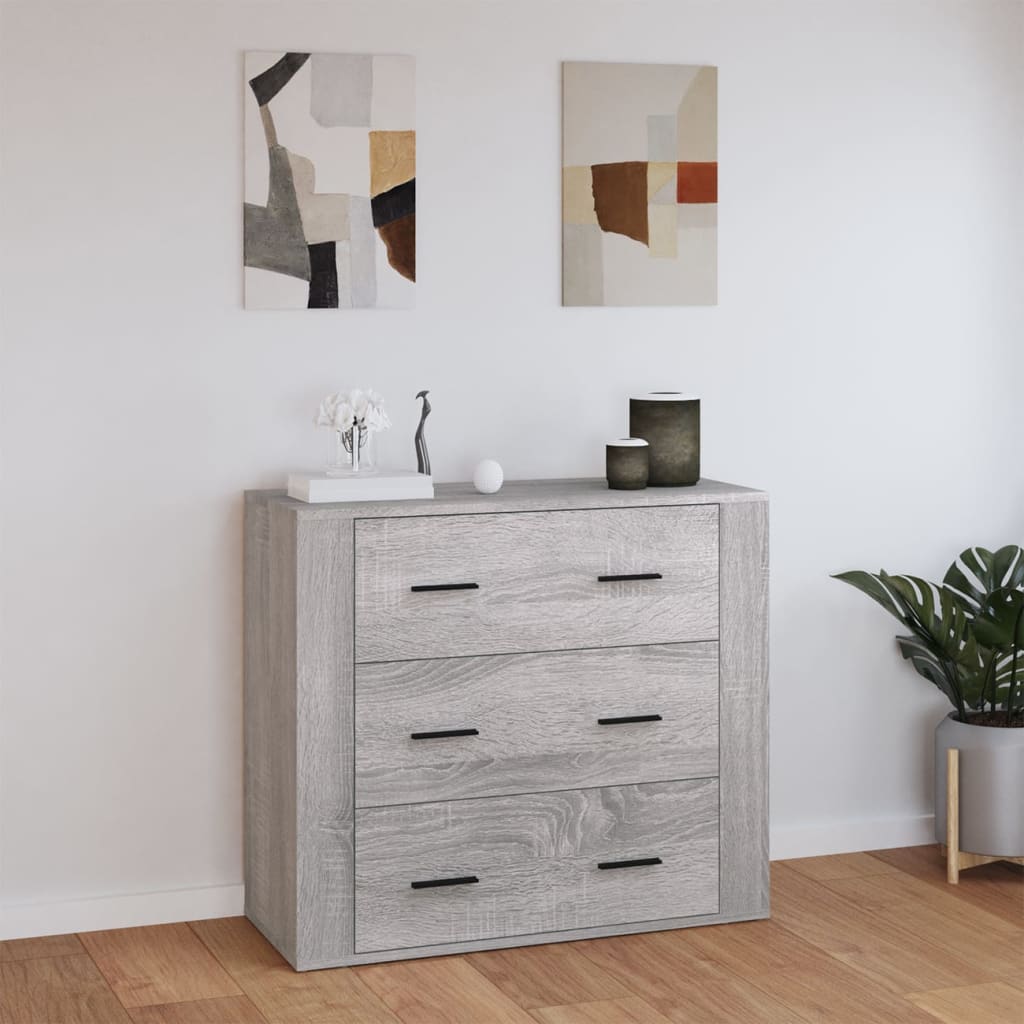 Sideboard Grey Sonoma 80x33x70 cm Engineered Wood - Discount Dealers