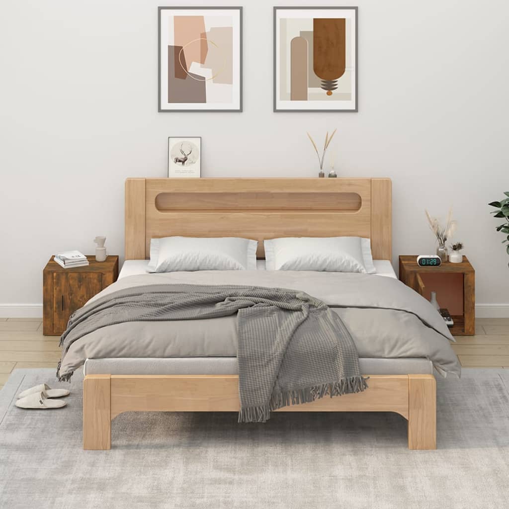 Bedside Cabinets 2 pcs Smoked Oak 50x39x47 cm - Brittle & Co