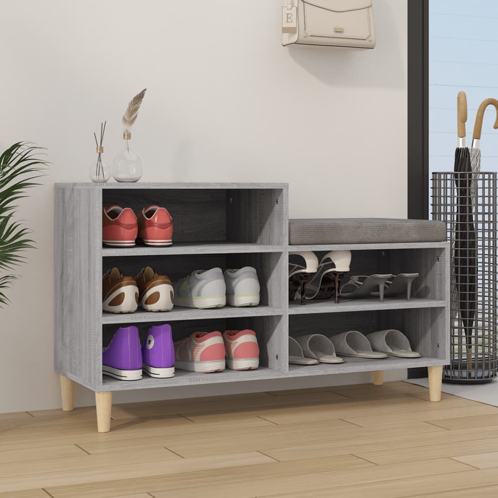Shoe Cabinet Grey Sonoma 102x36x60 cm Engineered Wood - Style and Chic