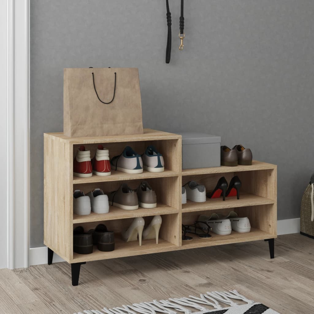 Shoe Cabinet Sonoma Oak 102x36x60 cm Engineered Wood - The Home Maker