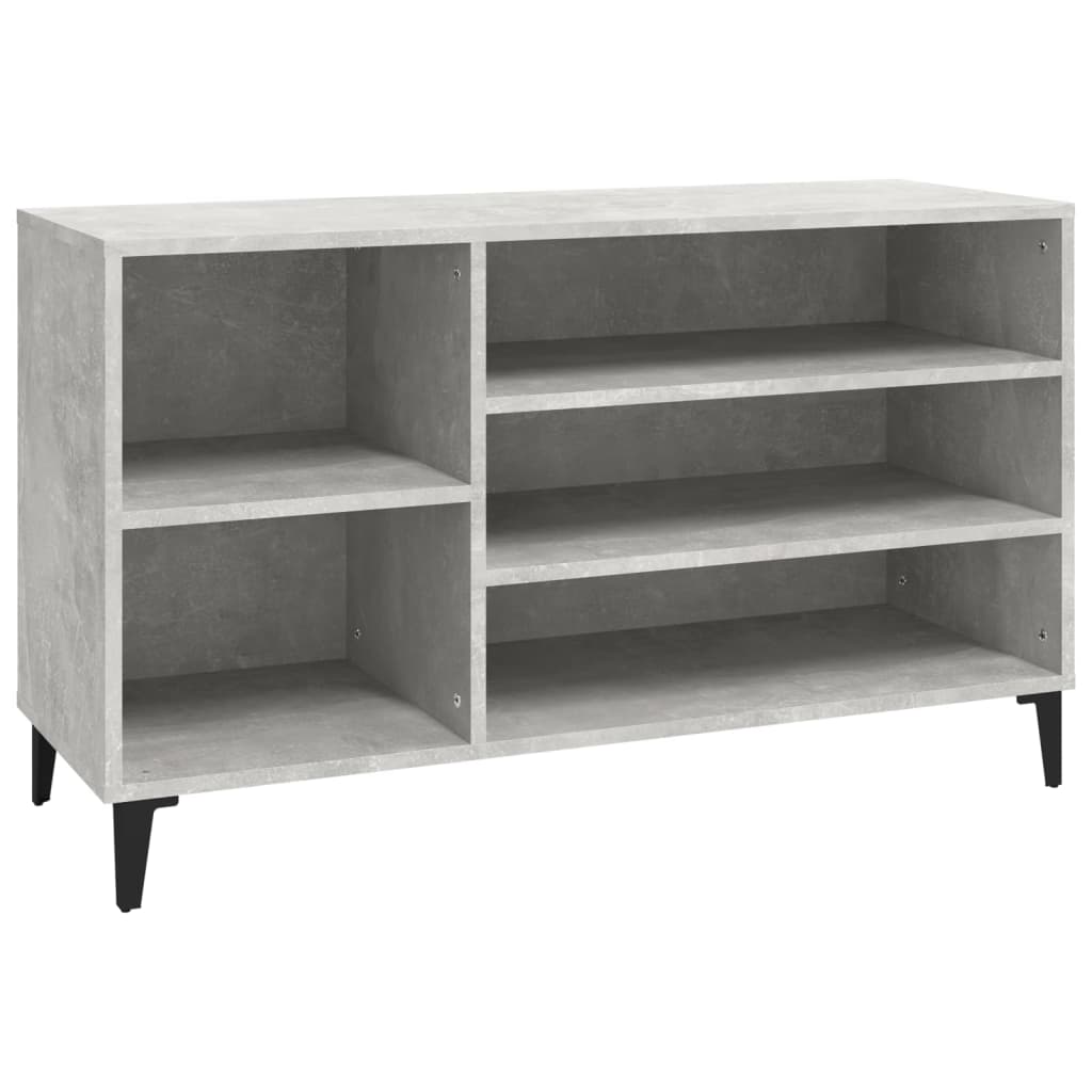 Shoe Cabinet Concrete Grey 102x36x60 cm Engineered Wood - Millennium Furniture