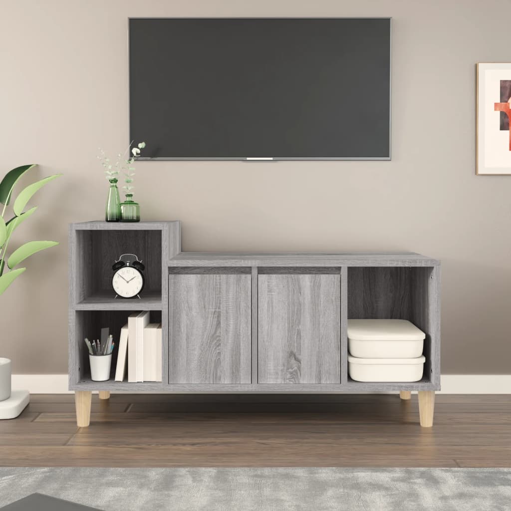 TV Cabinet Grey Sonoma 100x35x55 cm Engineered Wood - Tyrell & Tyrell
