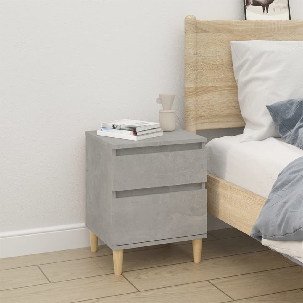Bedside Cabinet Concrete Grey 40x35x50 cm - Tyrell & Tyrell