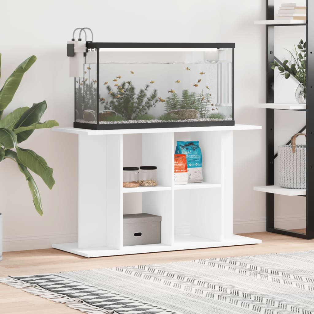 Aquarium Stand White 100x40x60 cm Engineered Wood - The Home Maker