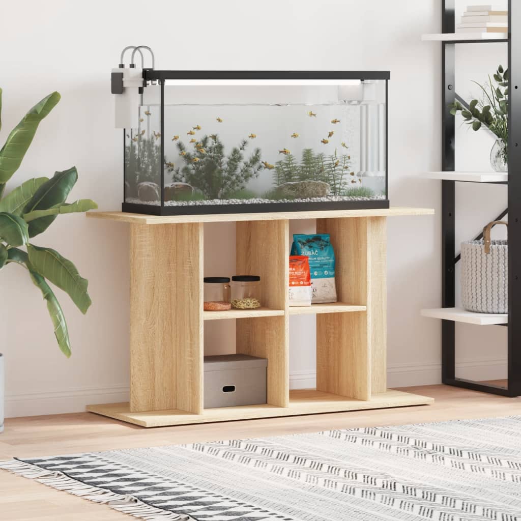 Aquarium Stand Sonoma Oak 100x40x60 cm Engineered Wood - Casper Homes
