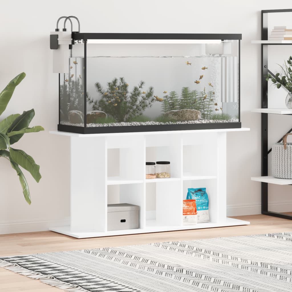 Aquarium Stand High Gloss White 120x40x60 cm Engineered Wood - Direct Imports