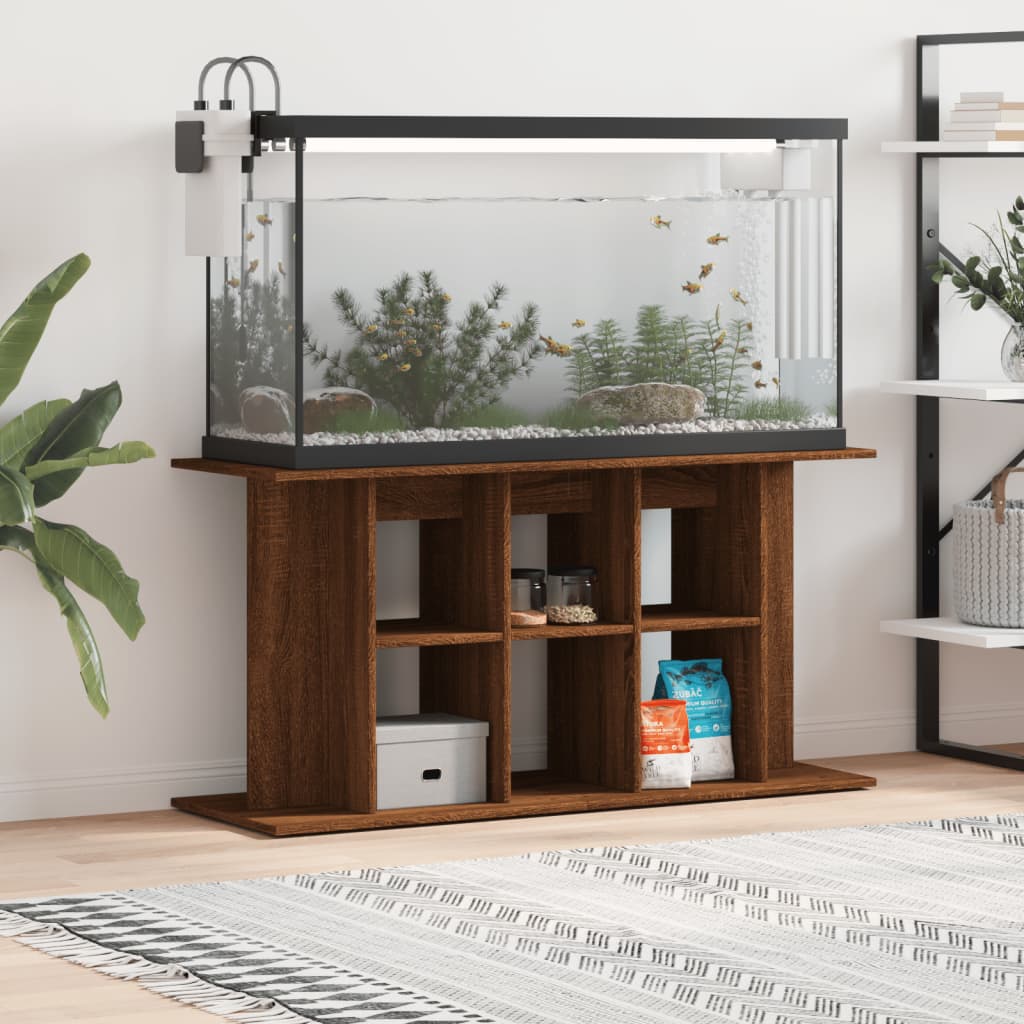 Aquarium Stand Brown Oak 120x40x60 cm Engineered Wood - Direct Imports