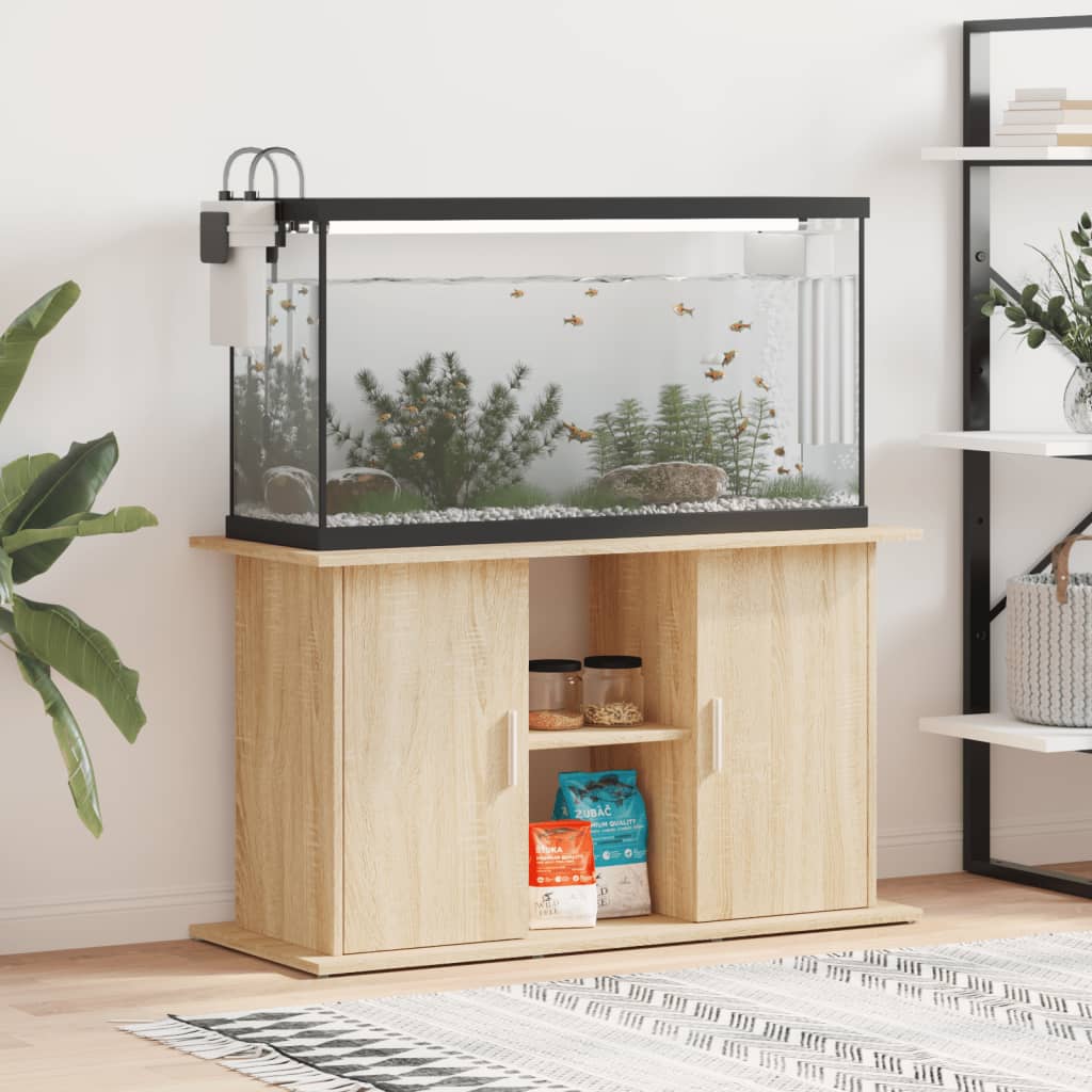 Aquarium Stand Sonoma Oak 101x41x58 cm Engineered Wood - Merlin Deals
