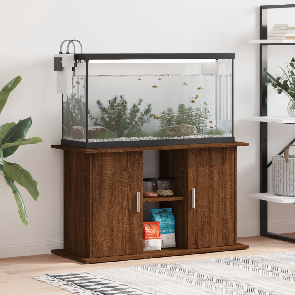 Aquarium Stand Brown Oak 101x41x58 cm Engineered Wood - Design Hut