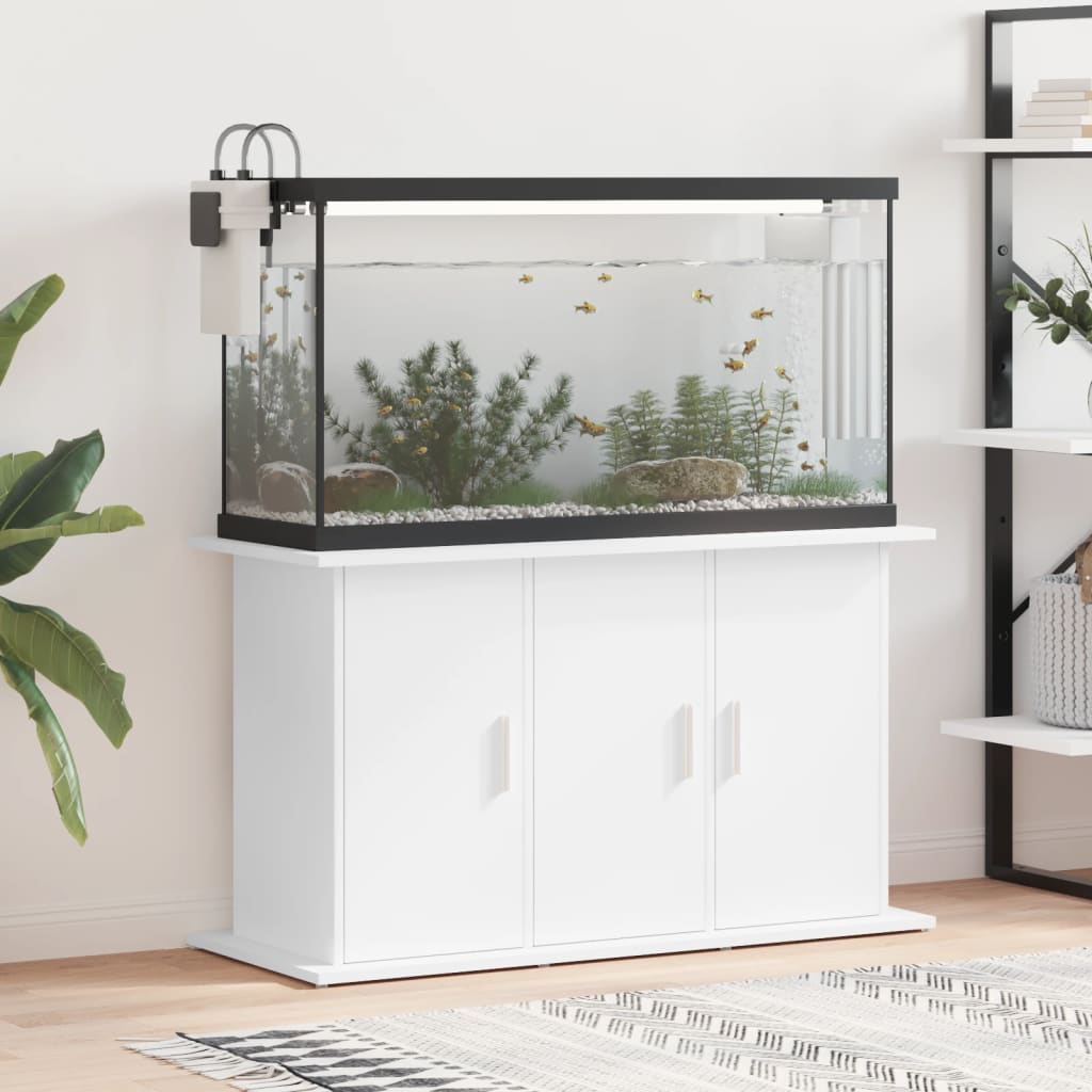 Aquarium Stand White 101x41x58 cm Engineered Wood - Merlin Deals