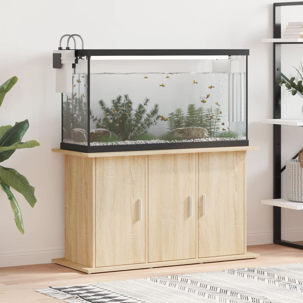 Aquarium Stand Sonoma Oak 101x41x58 cm Engineered Wood - Direct Imports