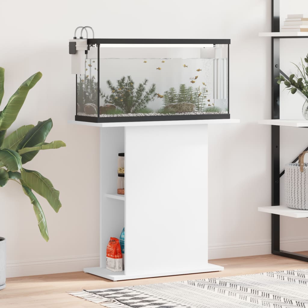 Aquarium Stand White 75x36x72.5 cm Engineered Wood - Tyrell & Tyrell