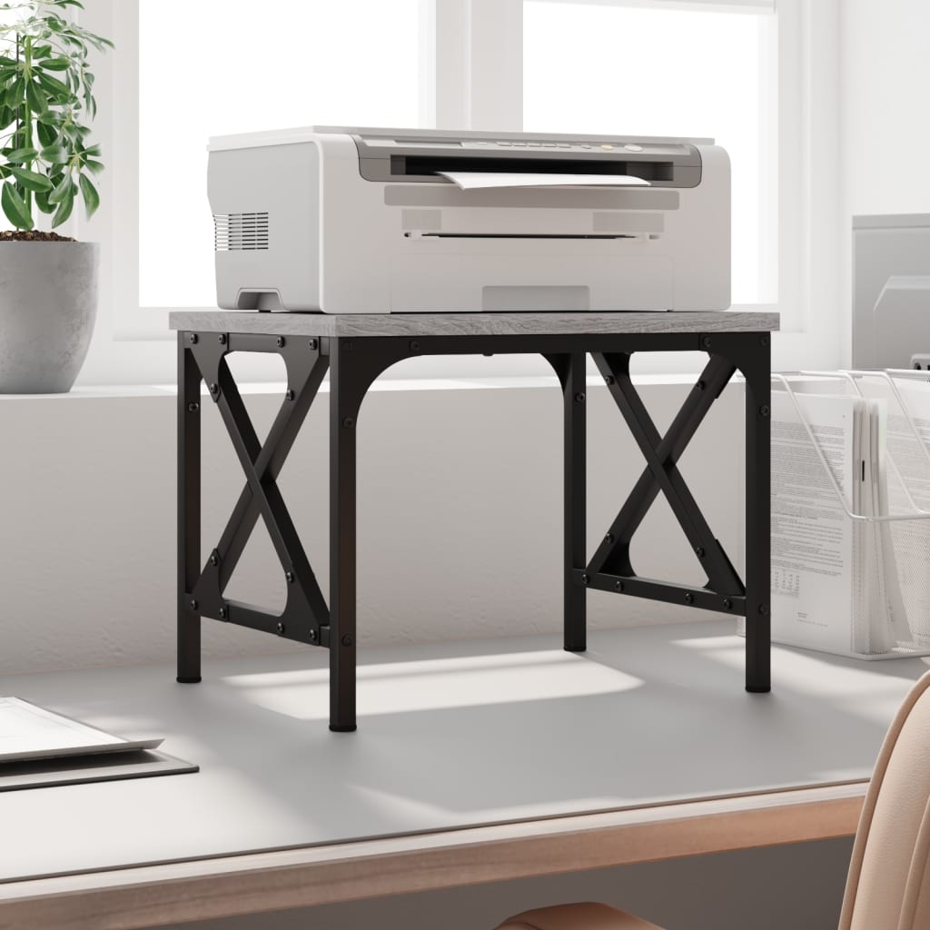 Printer Stand Grey Sonoma 40x30x31 cm Engineered Wood - Brittle & Co