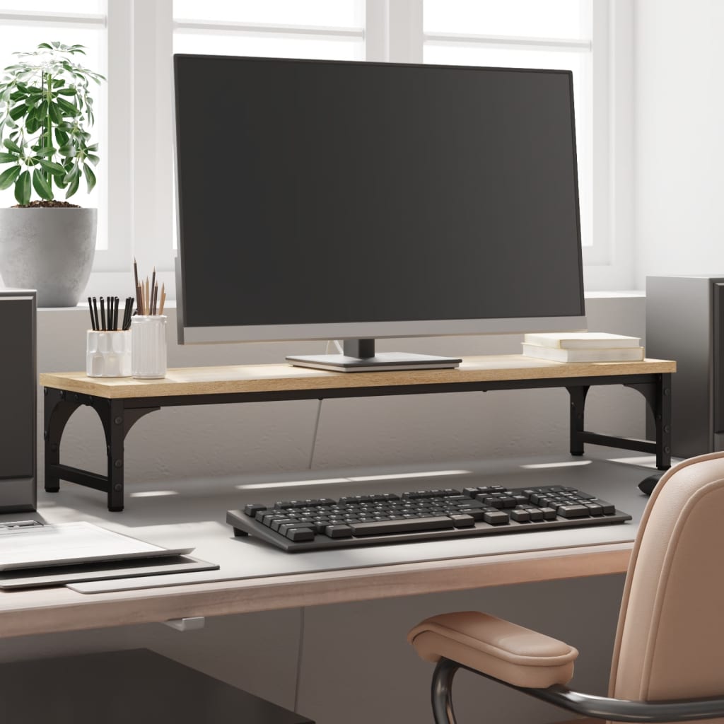 Monitor Stand Sonoma Oak 85x23x15.5 cm Engineered Wood - Merkel Designers