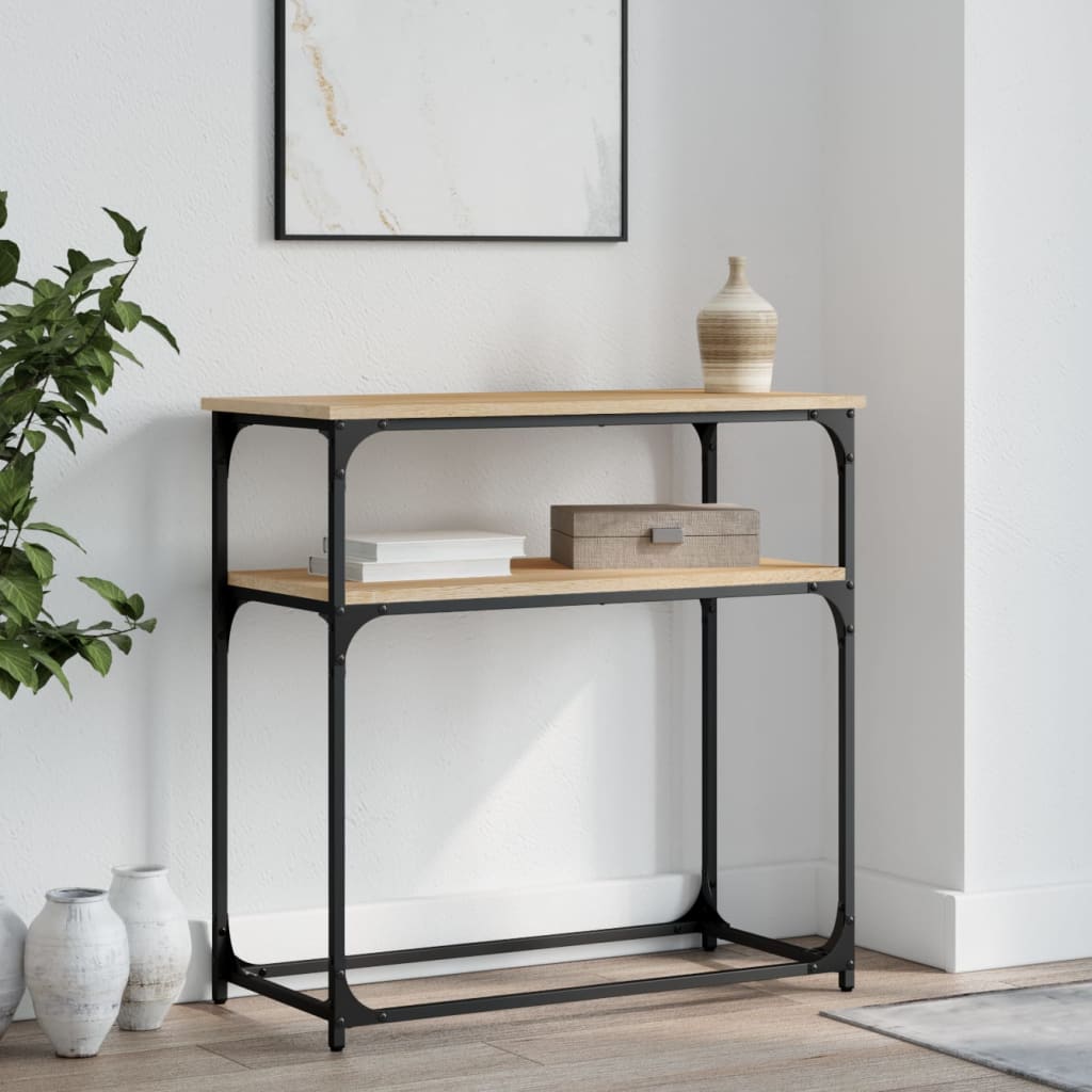 Console Table Sonoma Oak 75x35.5x75 cm Engineered Wood - All Things Good