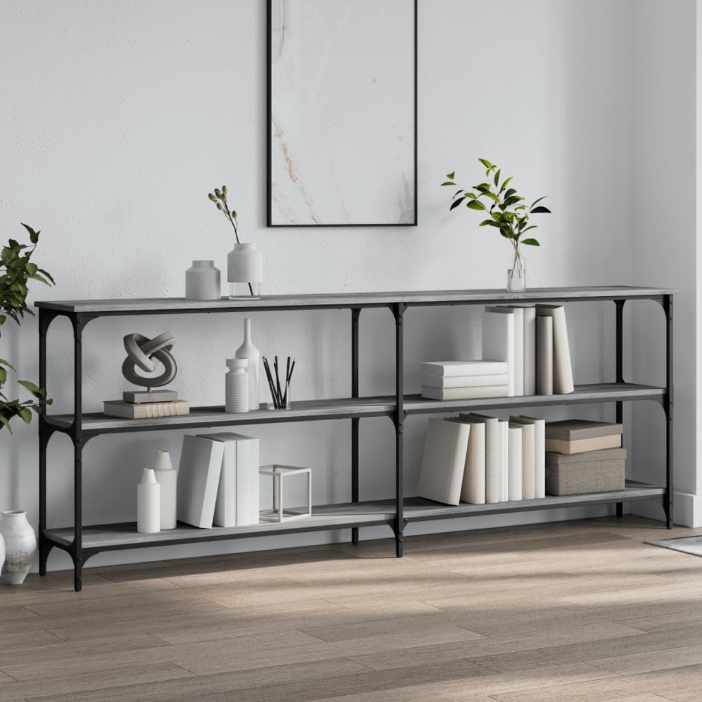 Console Table Grey Sonoma 200x29x75 cm Engineered Wood - Tyrell & Tyrell